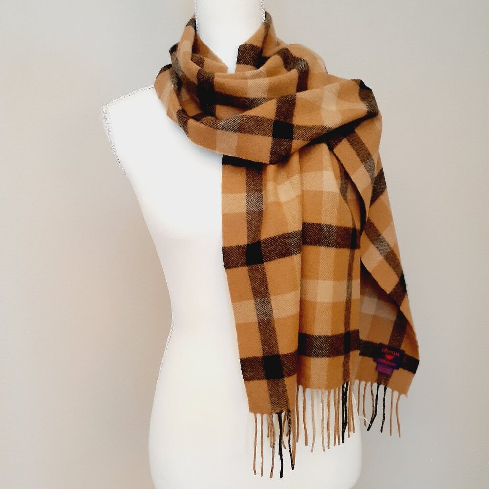 Phenix Cashmere Plaid Scarf